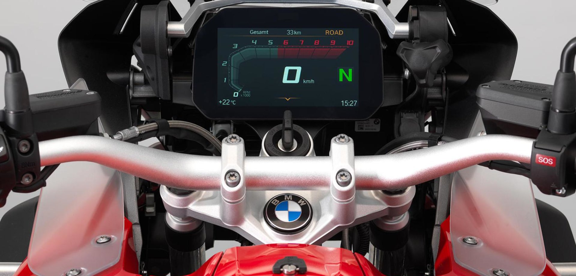 Nový displej a bmw motorrad connected